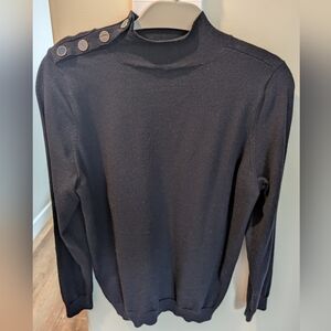 Sezane Jacob Jumper Navy Sweater (Size XXL)